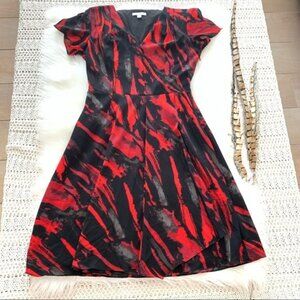 H BY HALTSON MULTICOLOR MID-LENGTH CASUAL DRESS SIZE XS